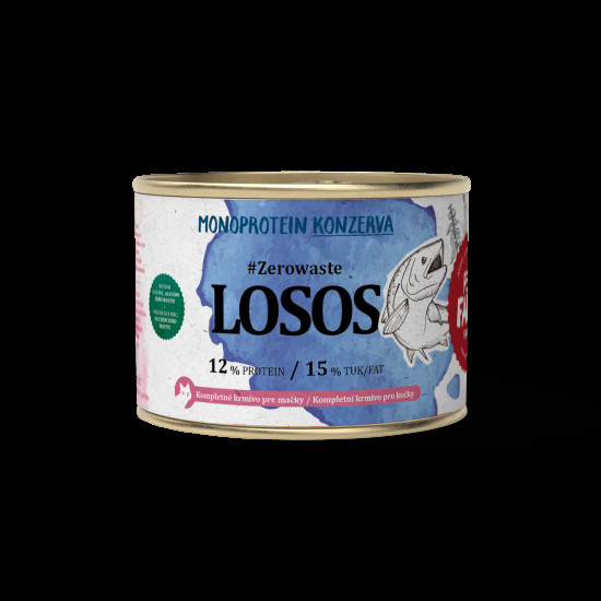 #ZEROWASTE Losos pre mačky 180 g