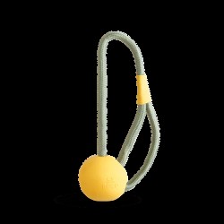 Beco Pets Natural Rubber Slinger Ball Yellow